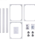 Assembly parts for Three Tier Beauty Cart On Wheels With Heavy Duty 330 Lb Capacity All Purpose Rolling Trolley Organizer
