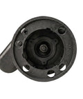 Close-up of submersible grinder pump impeller system for wastewater and dirty water with built in debris macerator.