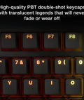 Premium Modular Gaming Keyboard With Butter Smooth Silent Linear Switches And Hot Swappable Numpad Plus Integrated Media Dock To Level Up Any Modern Desk Rig featuring PBT keycaps and illuminated legends.