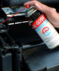 General Purpose Silicone Lubricant Spray For All Environments That Stops Squeaks And Prevents Rust, Weatherproofs Your Gear Or Rig With A Durable 10.5 Oz Bottle. on vehicle hinge