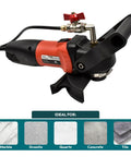 4-Inch Variable Speed Polisher And Grinder Pro Grade 800W 120V Power Tool with water feed system for multiple surfaces