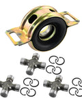 Toyota Tacoma Drive Shaft Center Support Bearing and U Joint Kit Fit 2005 Through 2015 2WD 4WD with snap rings