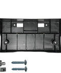 Front Bumper License Plate Frame Bracket For Nissan Frontier 2005 2006 2007 2008 2009 2010 2011 2012 2013 2014 2015 2016 2017 2018 2019 Steel Bumper Direct Replacement No Drilling, black ABS plastic with screws and clips