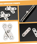 360 Degree Rotatable Hidden Door Pivot Hinges Set Stainless Steel For Secret Door Applications displayed in multiple angles