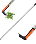 Long Reach Crack Weeder With Spring Steel L Shaped Blade And Adjustable Stainless Handle 58 Inch Weeding Tool