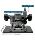 Top Shelf Router Lift Installation Kit With Aluminum Insert Plate For 65mm Trimming Machines And Precision Woodworking Rig