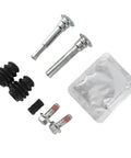 Top Tier Front Brake Caliper Guide Pin Kit With Heavy Duty Metal Slider Pins And Smooth Bushings For MK7 Service 2008 To 2022 OEM Match Replaces Part Numbers Like 113-1426X And D7110C So You Can Fix That Squeaky Rattling Noise And Keep Your Ride Safe On, metal pins and bushings
