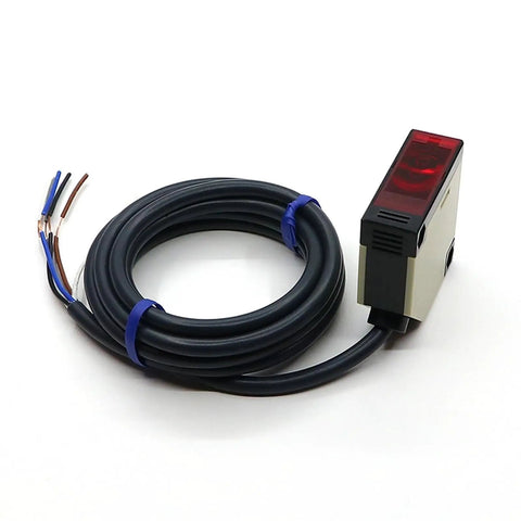 EK50-R4A2 Photoelectric Sensor Indoor Motion Light With Dark No Reflex Material High Sensitivity Motion Detection For Home And Office Energy Saving Auto On Off Easy Install Quiet Reliable Lighting Control, wired sensor