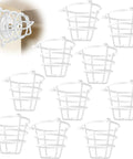 Clean White Fire Sprinkler Head Guard Cover 10 Pack Heavy Duty Ceiling Protector showing multiple protective covers for recessed heads.