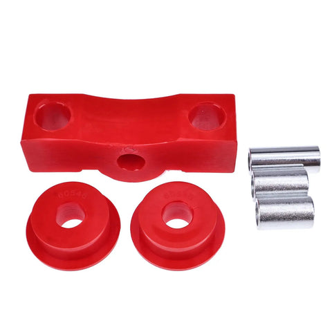 Honda Shifter Stabilizer Bushing Kit For Civic CRX Del Sol 1988 To 2000 1.5L 1.6L SOHC 16V L4 Engines Smooth Shifts And Handling Reduce Slop For Confident Daily Driving, red polyurethane bushings with metal sleeves