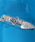 Military RC Warship Boat With 2.4 GHz Remote Control Realistic Navy Vessel Toy For Pool And Backyard Play High Speed Electric