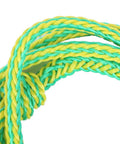 Close-up of braided Easy To Use Boat Dock Mooring Rope With Bungee Tension For Yacht Kayak And Sailboat No Fuss Shock Absorbing Dock Line