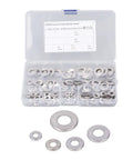 Conical Knurled Spring Washers Kit In 304 Stainless Steel Belleville Style Flat Washers 5 Sizes M4 M5 M6 M8 M10 Outdoor Construction And Electrical Maintenance Ready Heavy Duty All Purpose Hardware Set in storage box
