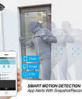Outdoor WiFi 1080P Security Camera With Two Way Audio Motion Detection And Night Vision ONVIF IP Surveillance Cam detects motion