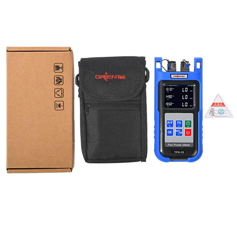 UPC Connector PON Optical Power Meter For EPON Networks, All In One Tool That Simultaneously Measures 1310 1490 1550 Nm, Blue