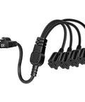 1 To 4 Outlet Power Splitter Extension Cord For Indoor Outdoor Use Heavy Duty 18AWG SJT 125V 13A Grounded NEMA 5-15P Plug
