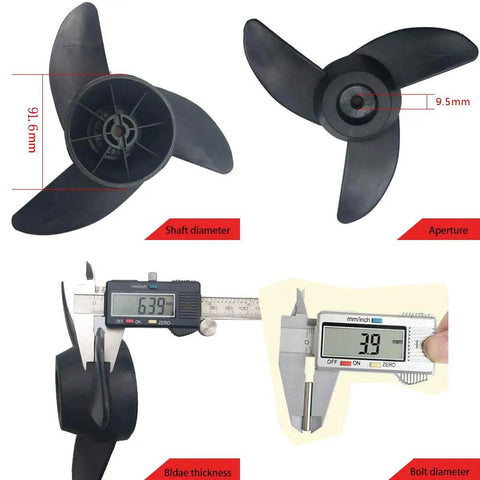 Three Blade Prop For Electric Trolling Motors Fit 55Lb 62Lb 86Lb Outboard Trolling Motors Weedless Design For Shallow Water Speed And Efficiency Includes Prop Nut And Pin High Strength Nylon Three Point Five Inch Hub