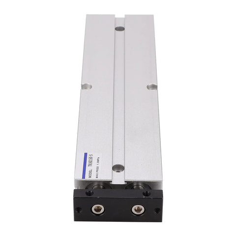 Double Rod Heavy Duty Pneumatic Air Cylinder With Aluminum Alloy Body, 1 MPa Working Pressure, M5x0.8 Thread, Front View