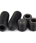 12 24 X 5 8 Inch Socket Set Screws With Cup Point And Coarse Threads Made From Solid Alloy Steel Coated In Sleek Black Oxide for heavy duty wrenching.