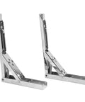 8 Inch Folding Shelf Bracket Wall Mount Heavy Duty Maximum Load 45Kg Cold Rolled Steel Collapsible Shelf Support