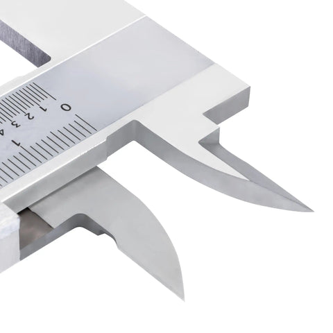 6 Inch Vernier Caliper Stainless Steel With Fine Adjustment 0.02 mm Graduation 0.03 mm Accuracy detailed close-up