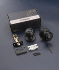Black Interior Door Knobs Set Non Locking Privacy Hall Door Handle Vintage Vibe Lever With Smooth Edge And Easy Grip