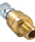 Brass Airline Ball Swivel Fitting Quarter Inch Male NPT To Quarter Inch Female NPT 360 Degree Swivel No Kink Flexible Air And Fluid Line Connector Built To Last brass fitting with threaded ends