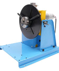 Heavy Duty Rotary Welding Positioner With Three Jaw Chuck, Smooth Turning Workbench For Precision Cutting And Grinding, side view showing robust design.