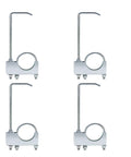 Heavy Duty 4 Pack Exhaust Clamp With Hanger Fits 3 Inch Exhaust Pipe Universal Rear Muffler Hanger for cars displayed