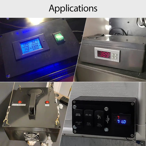 Various applications of IP65 Waterproof ABS Plastic Junction Box For Electronics Projects, showcasing DIY electronics setups.