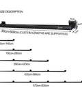 Matte Black Industrial Pipe Stair Handrail Crafted For Indoor And Outdoor Use Featuring A Super Heavy Duty Galvanized Steel Build, Size Description.