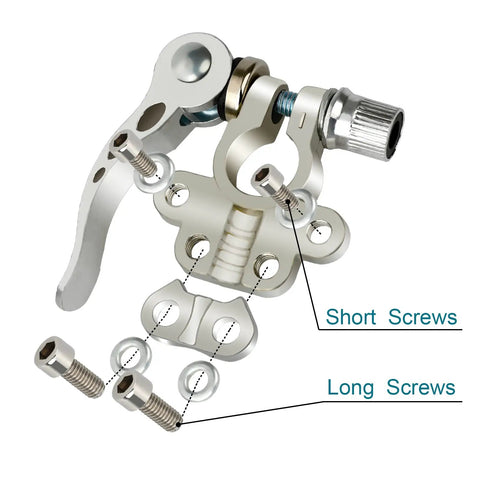 4 Way Battery Terminal Connectors Set For SAE JIS Type A Posts Quick Release Positive And Negative Cable Ends Durable Corrosion Resistant Easy Install Multi Cable Wiring Kit For Your Ride with short and long screws