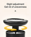 Round Black 20cm Metal Furniture Legs For Coffee Tables Desks And Nightstands, showing adjustable feature for uneven surfaces