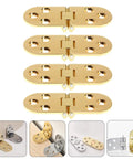 Heavy Duty Folding Table Hinges 180 Degree Swing Down Flush Close Zinc Alloy 4 Pack for Sewing Machine Tables