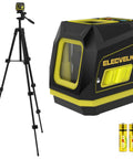 Self Leveling Green Cross Line Laser Level With Tripod For Hanging Pictures And Home Renovation Projects Pro Grade Power Display Battery Included Indoor Construction Tool For Fast Precise Alignment black laser level with tripod and batteries