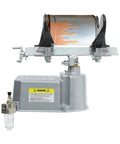 Solid As A Rock Air Operated Paint Shaker Heavy Duty Adjustable Clamp Agitator Mixer with pneumatic can clamp.