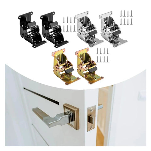 Smooth Operator Folding Table Leg Brackets Set Of 8 With Self Locking Pivots And Snappy 0 To 180 Degree Adjustments For Easy Peasy Setup And Bulletproof Camp Or Workshop Extension Support Silver