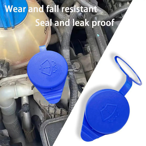 Ford Focus 2012 2018 Windshield Washer Fluid Reservoir Cap Replacement, Durable ABS plastic cap supports tank access and sealing.