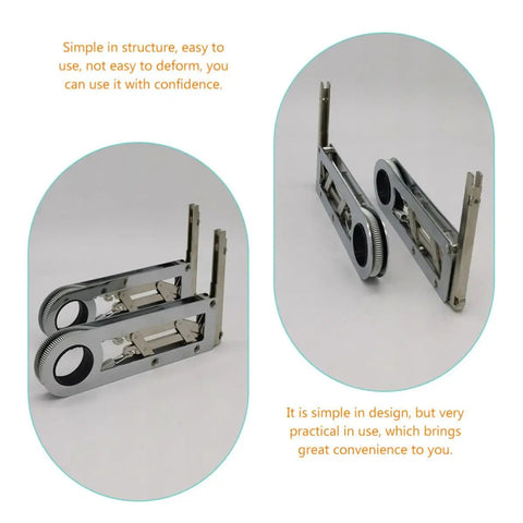 90 Degree Cabinet Hinges Self Closing Folding Butt Hinges Chrome Plated Steel shown in two angles.