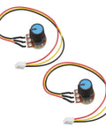 10K Linear Taper Rotary Potentiometer Pack With Knurled Shaft 3 Terminals Prewired XH2.54 3 Pin Cable And Knob Cap