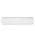 24 Inch LED Vanity Light And Flush Mount With 5 CCTs 2700K 3000K 3500K 4000K 5000K Energy Star Certified Damp Location White Finish Sleek Bath Fixture For Homes And Small Commercial Spaces, front view.