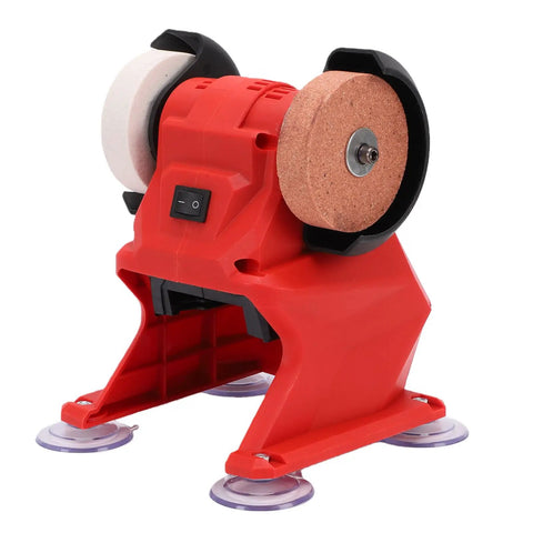 Compact Mini Bench Grinder With Powerful All Copper Motor Fast Polisher And Small Electric Sander For Home Jobs stable red workstation tool.