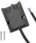 Beefy 12V 30A Waterproof Toggle Switch With 2ft Wire SPST On Off Latching Rocker 2 Pin Design For Marine RV Boat Electrical Systems Built Tough In Wet Conditions, black wired switch with screws