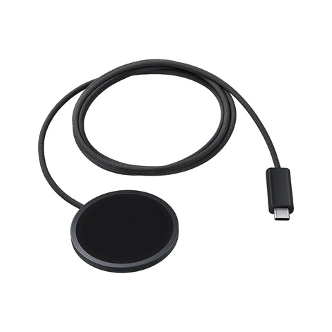 Magnet Wireless Charger With 45W Power Adapter, Super Fast Qi2 Charging, Built-In Magnets, No Slip Surface, Dark Gray Pad For Galaxy Phones