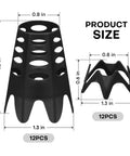 24 Pack Golf Simulator Tees For Indoor And Outdoor Practice Tall And Short Plastic Tees For Home Driving Range And Winter Turf Training Durable Practice Tees Set showing product size dimensions