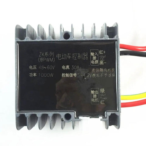 48V-60V 1000W Brush Motor Controller For Electric Bikes Bicycles And Scooters Beefed-Up Power Management With Universal Single Phase Compatibility Great For Upgrades And Repairs