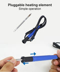 Pluggable heating element for Top Tier 75W Pro Soldering Station With Rapid Heat Up And Precise Temp Control From 200 To 500 Celsius.