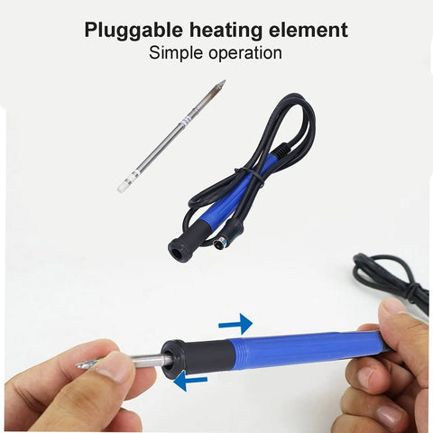 Pluggable heating element for Top Tier 75W Pro Soldering Station With Rapid Heat Up And Precise Temp Control From 200 To 500 Celsius.