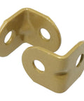 Badass 20 Pack Gold L Brackets For Furniture Repair Built Tough Iron corner supports, 18x19x19mm, ideal for cabinets and tables.