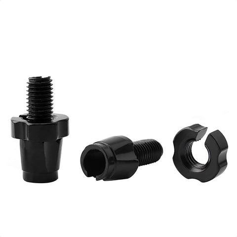 7mm Aluminum Brake Lever Barrel Adjusters Set in Silver, 2 Pack, Replacement Parts with Lock Ring for Bikes